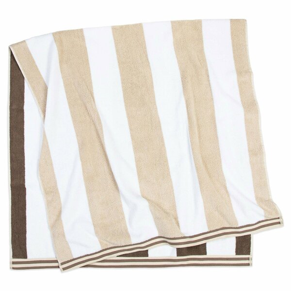 Monarch Brands Aston & Arden Reversible Beach Towel - Brown/Beige PNP-REV-CABANA-BR/BG